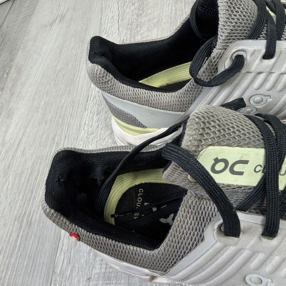 On Cloud Cloudswift Helios Low Top Running Sneakers 9 W Grey Green Hole A - Picture 5 of 12